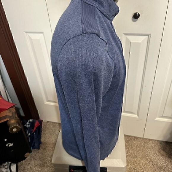 Under Armour Mens Large Blue Half ZIP Pullover - Picture 4 of 5